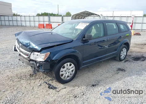 2014 Dodge Journey American Value Pkg z USA, uszkodzony, nr VIN 3C4PDCAB4ET304012